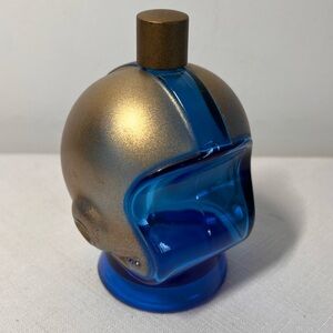 vintage Avon Football Helmet decanter, Collectible glass bottle